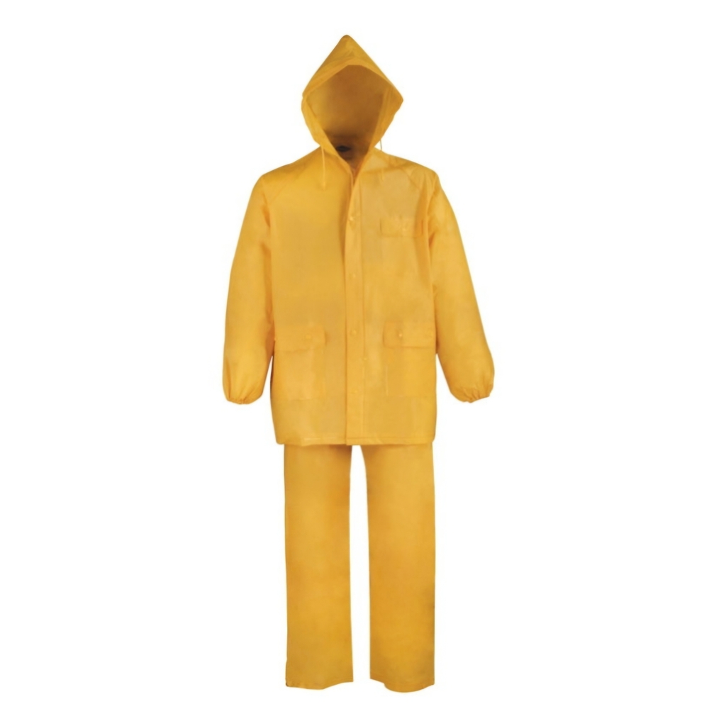 Yellow Hooded Rain Suit